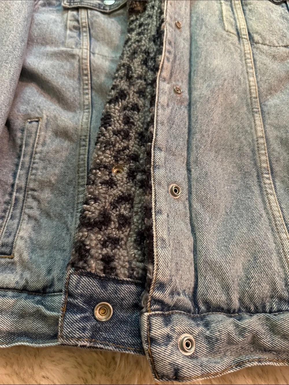 ✨ SALE ✨ Free People Wild Ones Sherpa Denim Jacket